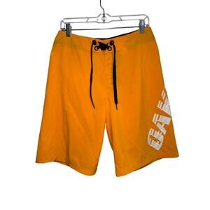 Oakley mens yellow logo swim trunks 30 classic board vacation beachy surfer pool